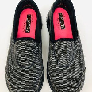 Skechers Gray Slip On Sneaker Flats
